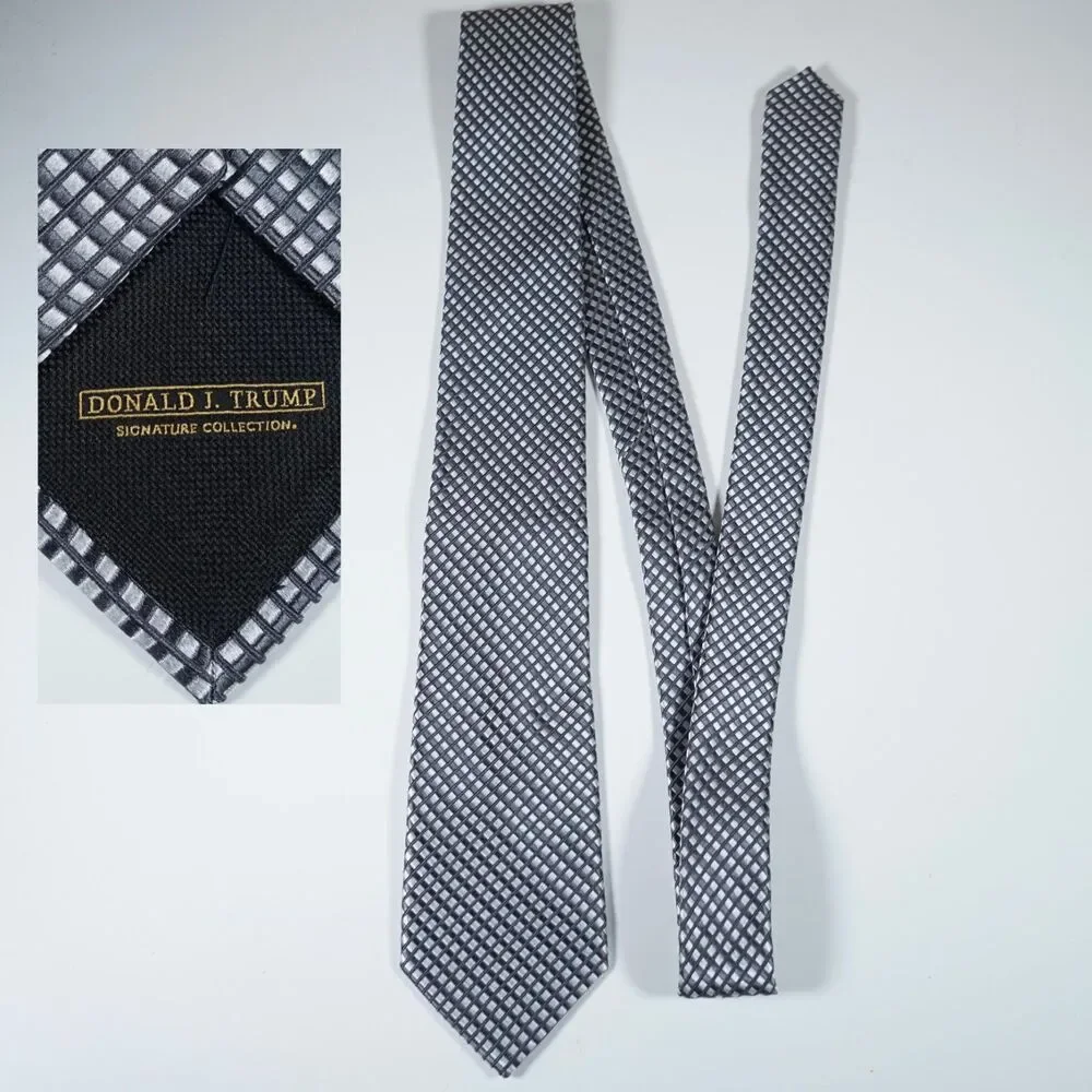 Donald J. Trump Collection Tie Silver